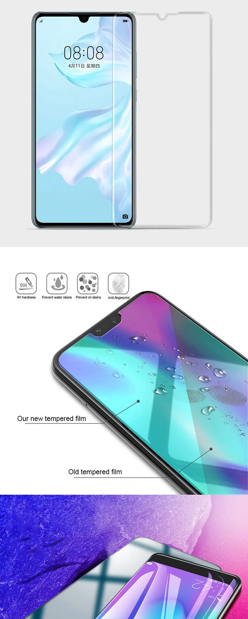 Защитное стекло 9H для huawei P30 Y6 Y7 Pro Y9 Защитная пленка для экрана для huawei Y5 Y6 Y7 Prime версия Y7S стекло