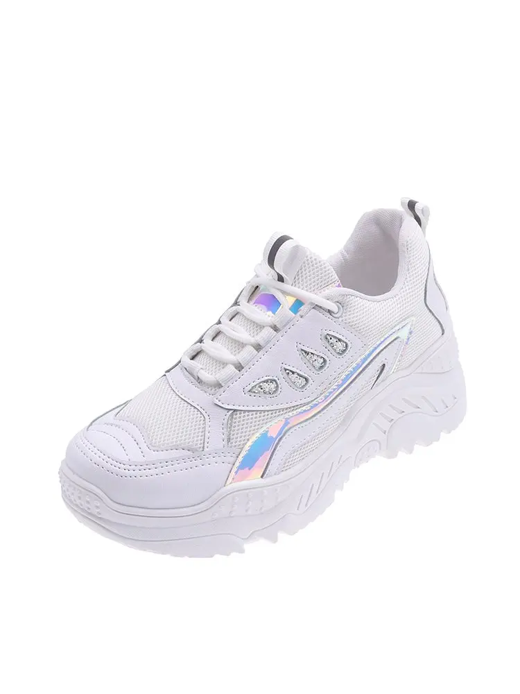 Mhysa Women Sneakers Fashion Casual Shoes Woman Comfortable Breathable Mesh Flats Female Platform vulcanized shoes T1092
