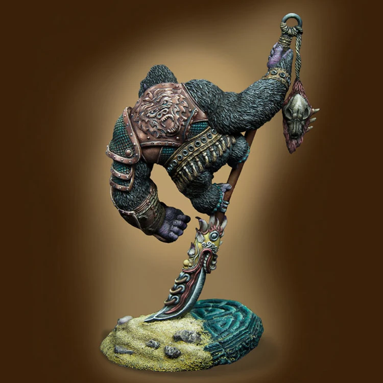 Фигурка из смолы WARLORD KONG 40 мм GK в разобранном и неокрашенном виде | Игрушки хобби