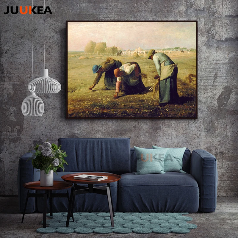 The Gleaners by Jean Francois Millet холст с принтом постер искусство классические картины