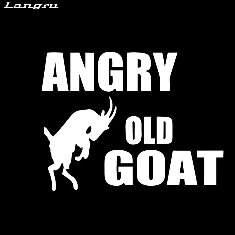 Langru новый стиль автомобиля Angry старый Коза стикер виниловая графика наклейки
