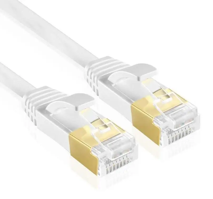 Cat7 Ethernet с плоским экраном экранированным (STP) без Snagless Rj45 соединительный сетевой