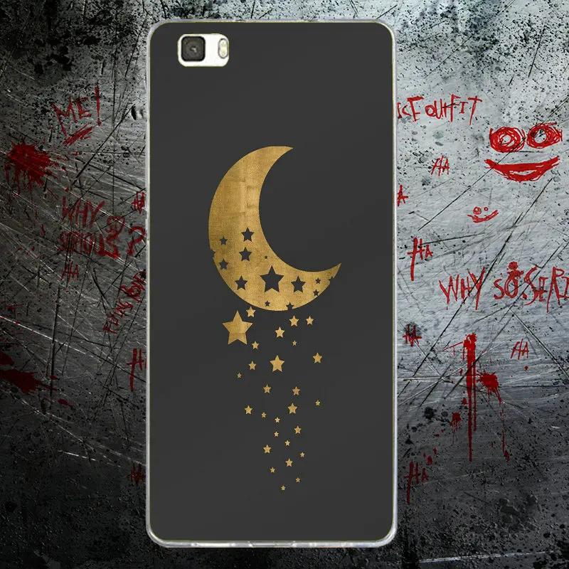 Мягкие чехлы для телефонов Huawei P8 P9 P10 P20 Lite Mate 10 Pro Y5 Y6 II Y7 Honor 6X 7X 9 Moon Stars Colorful Planet Mount