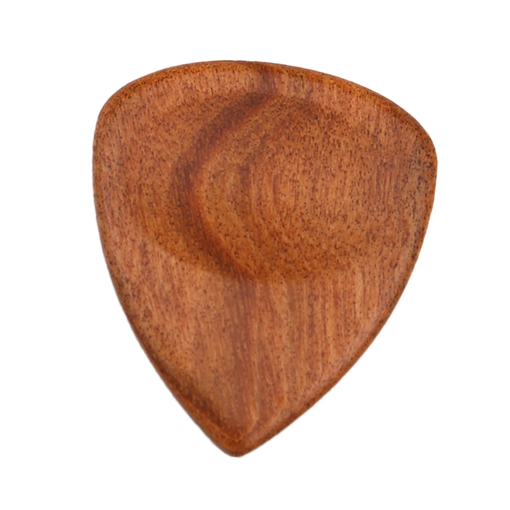 1 Pcs Hearted Shape Guitar Picks Mediator Plectrum Wood Color for Acoustic Bass Accessories 27x 32mm | Спорт и развлечения