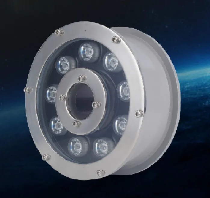 5 шт. светодиодный кольцевой фонтанный светильник RGB подводный 12 В 24 6 Вт 9 15 18