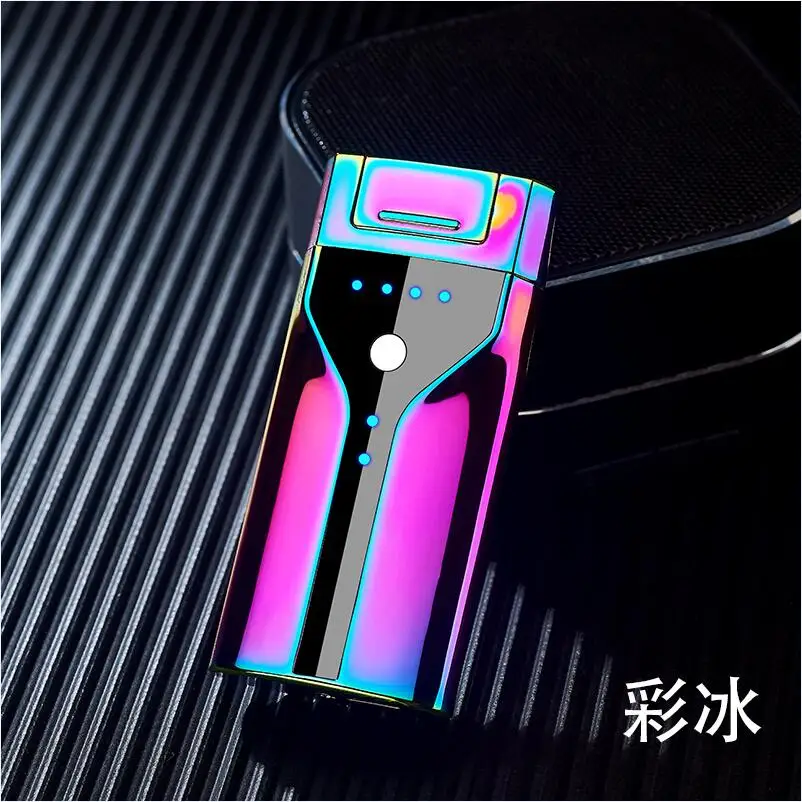 Электрический прикуриватель Usb зарядка сенсорный двойной для Плазменно-дуговой импульсный Мощный светодиодный дисплей прикуриватель