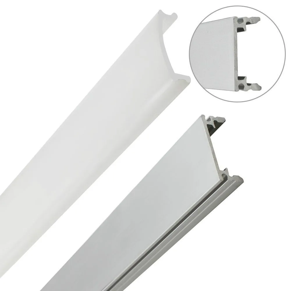 100 см U алюминиевый корпус дымчатое покрытие прожектора светодиодный бар свет