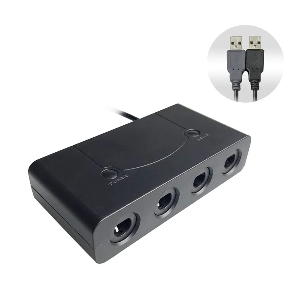 4 порта плеер для игровой куб контроллер адаптер Wii U переключения NS или PC Ручка