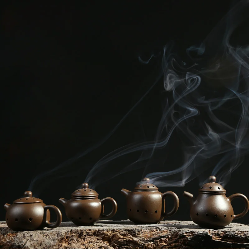 Бутик мини Исин Чайник ладан горелка держатель ручной работы Фиолетовый