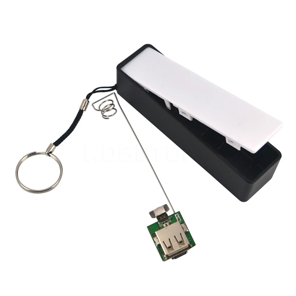 Kebidumei красочные 18650 Батарея Коробка Чехол держатель для хранения с USB выходной