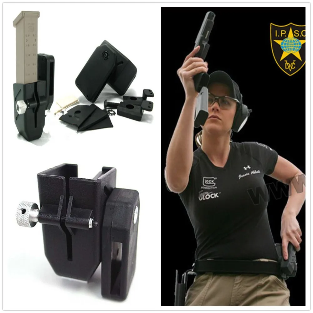 IPSC USPSA IDPA соревнование по стрельбе регулировочный угол и напряжение Универсальный CR скорость шутер Пистолетная обойма мешок кобура для обоймы