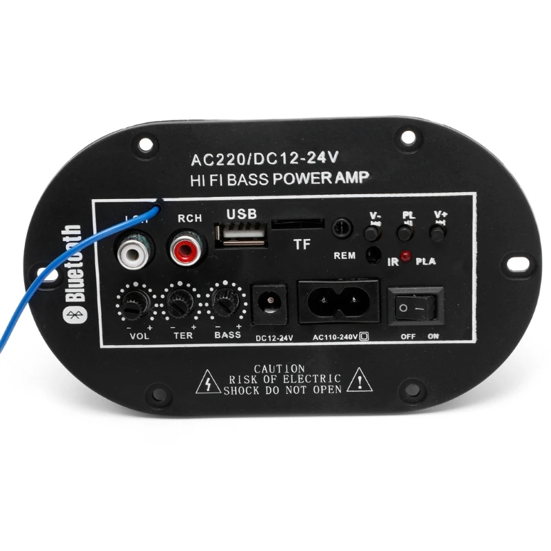 Автомобильный Bluetooth Сабвуфер 30 Вт Hi Fi басовый усилитель аудио Плата TF USB 220 В/12 В/24