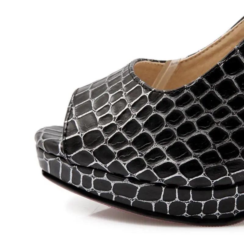 RIZABINA/женские сандалии на высоком каблуке разноцветные модные платформе с