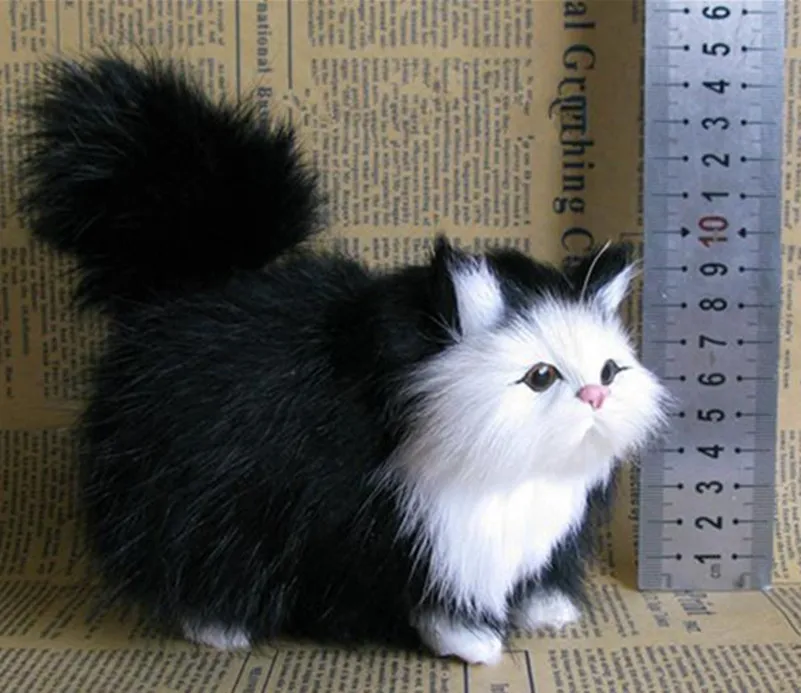Новинка имитация кота игрушки меховые куклы модель животного подарок для детей