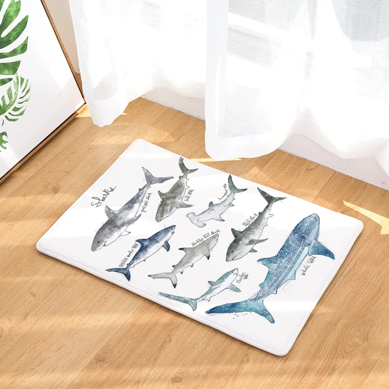 Фланелевые животные коврики для дверей ванной комнаты ног Длинные Коврики