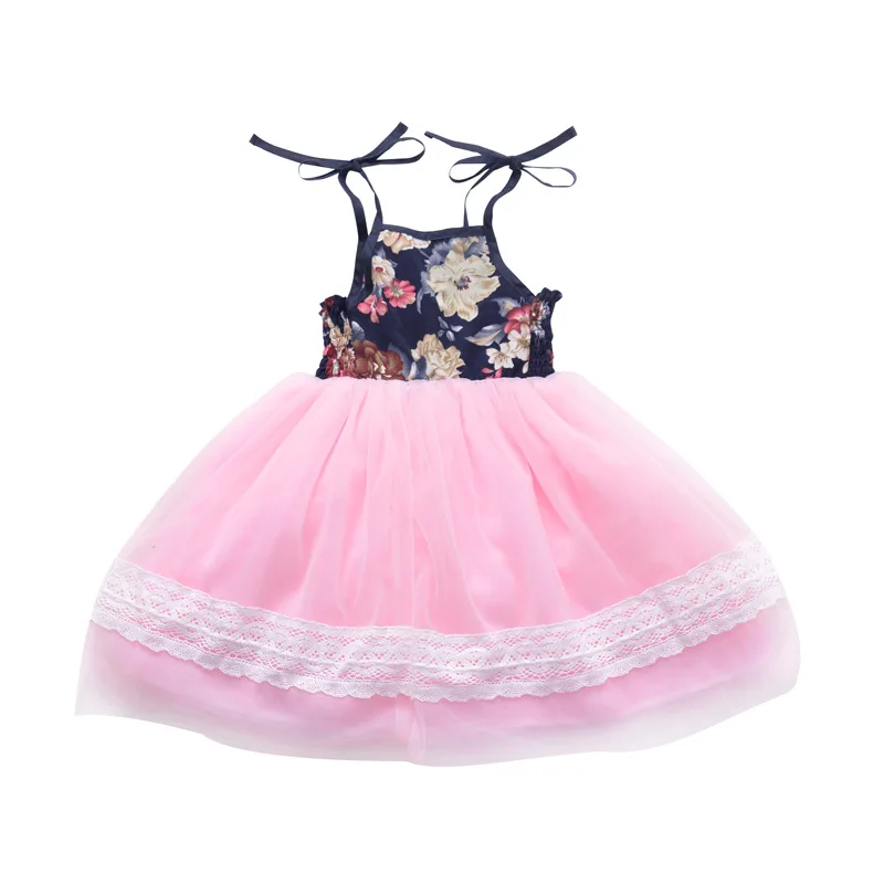 

Summer 1-4T Girls Princess Dress Baby Infants Girl Clothes Kids Flora Mesh Ball Gown Children Party Dance Dresses Vestidos WT551