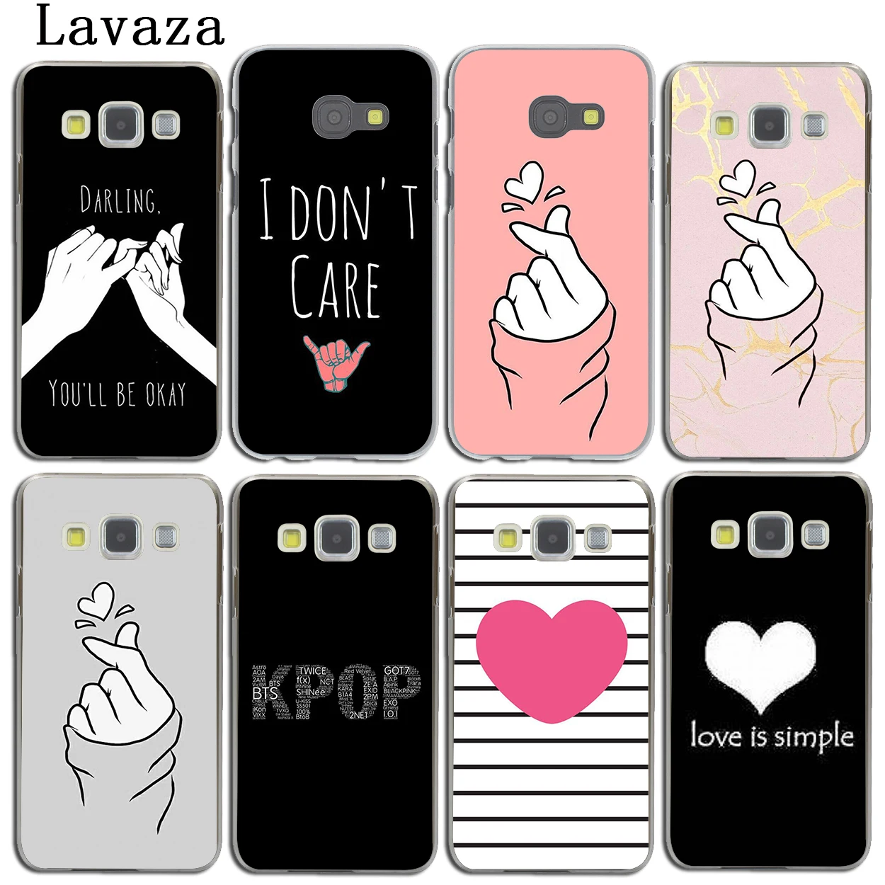 Lavaza Love on the finger kpop heart чехол для телефона Samsung Galaxy Note 10 8 9 A9 A8 A7 A6 Plus 2018 A2 A3 A5 2017 2016