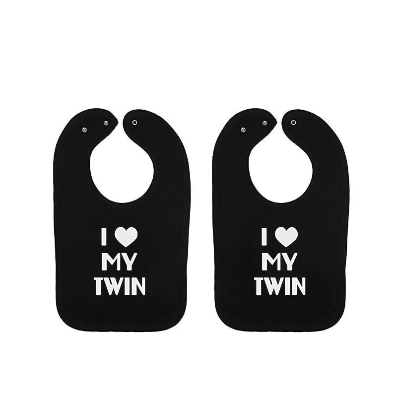my twin YSCULBUTOL я был спланирован я был сюрприз унисекс мягкие нагрудники для ребенка - Цвет: my twin