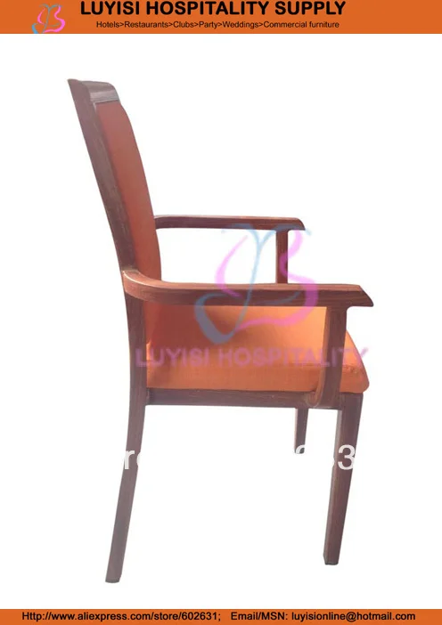 Штабелируемое деревянное имитирующее алюминиевое кресло для