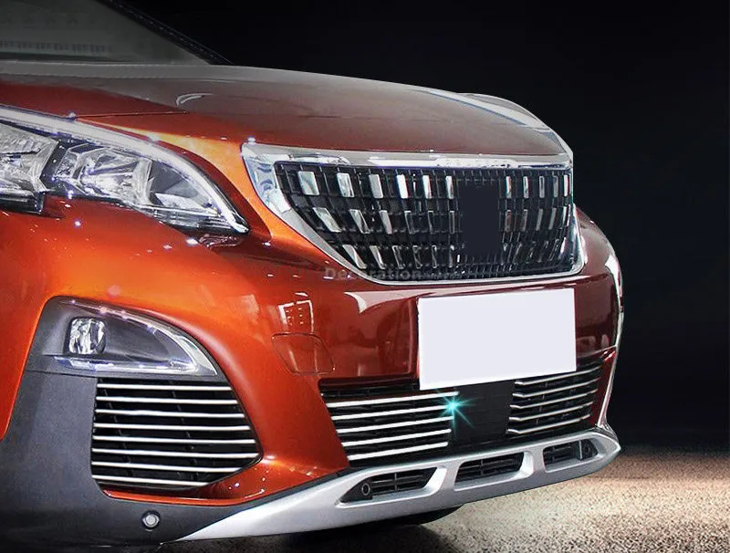 Для peugeot 5008 GT 2017 2018 аксессуары вся средняя решетка гриль и передняя