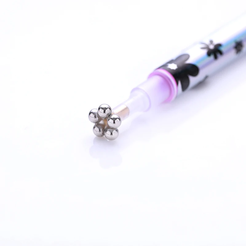 В полоску с цветами узор кошачий глаз Магнитный карандаш для УФ геля