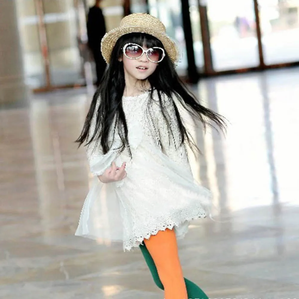 Детские бесшовные колготки ярких цветов для девочек 2 цвета леггинсы S01|Леггинсы|