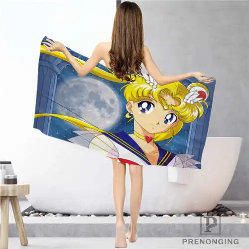 На заказ sailor-moon-(1) тряпка для ванной комнаты полотенце s полотенце для лица/банное полотенце для душа s Размер 33x74 см/72x143 см#18-12-16-02-95