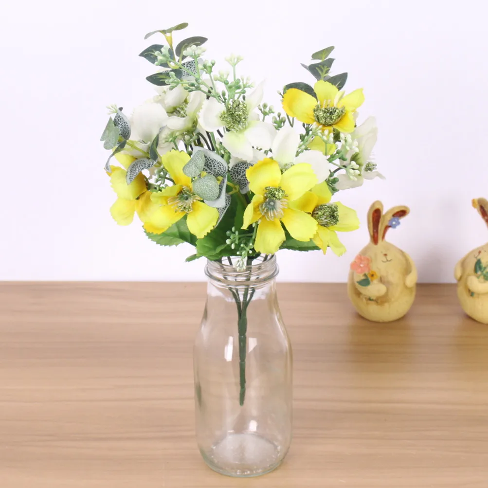 Корейский стиль маленький цветок румян искусственные цветочные украшения из