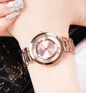 Женские Часы GUOU, роскошные, полностью стальные, блестящие, со стразами, женские часы, подарочные часы