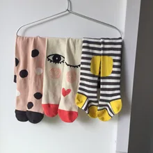 Плотные хлопковые колготки для маленьких девочек чулки