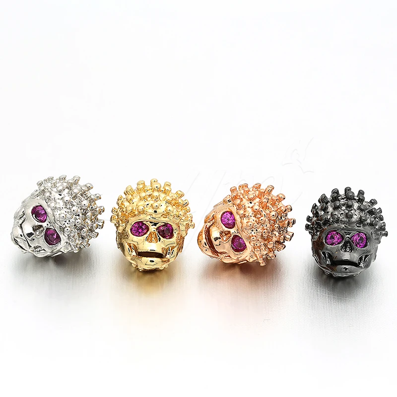 10mm*11mm new Hip hop element copper modeling micro-inlaid zircon CZ jewelry accessories suitable DIY necklace bracelets | Украшения и