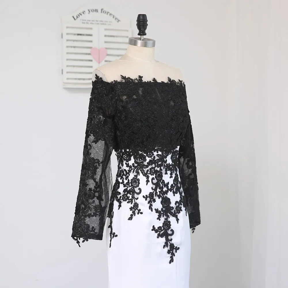 Формальные платья знаменитостей Русалка Одежда с длинным рукавом вечернее