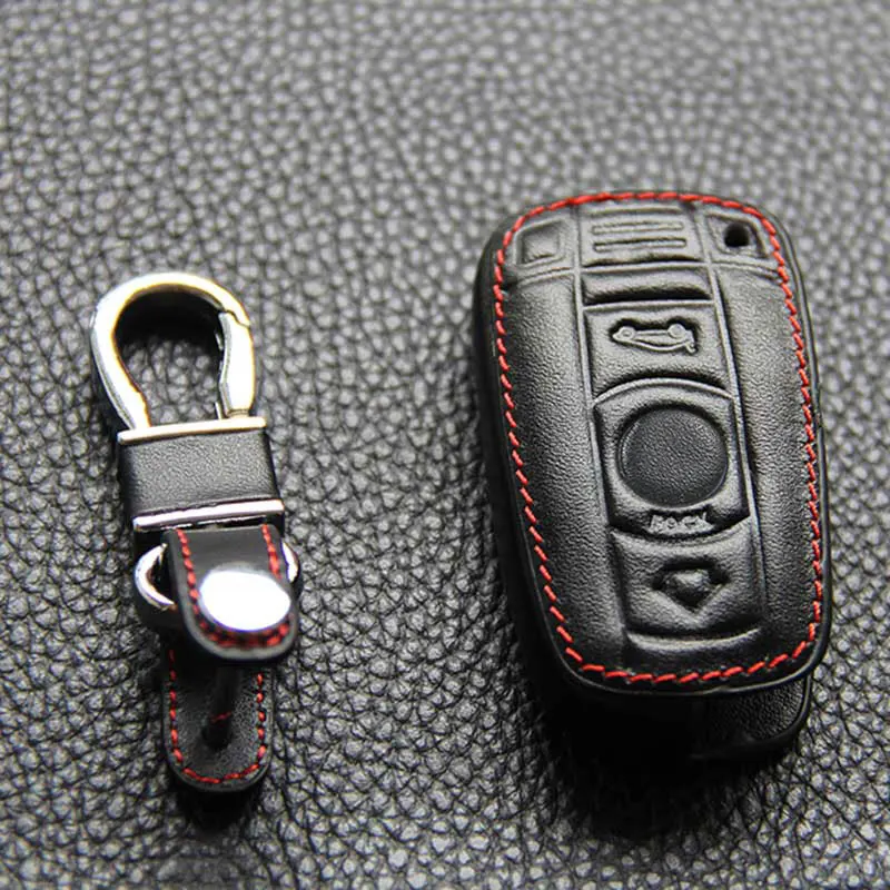 Icecare чехол для автомобильного ключа из натуральной кожи Bmw E90 E60 E84 E39 E46 E63 E53 E30 E36 Fob