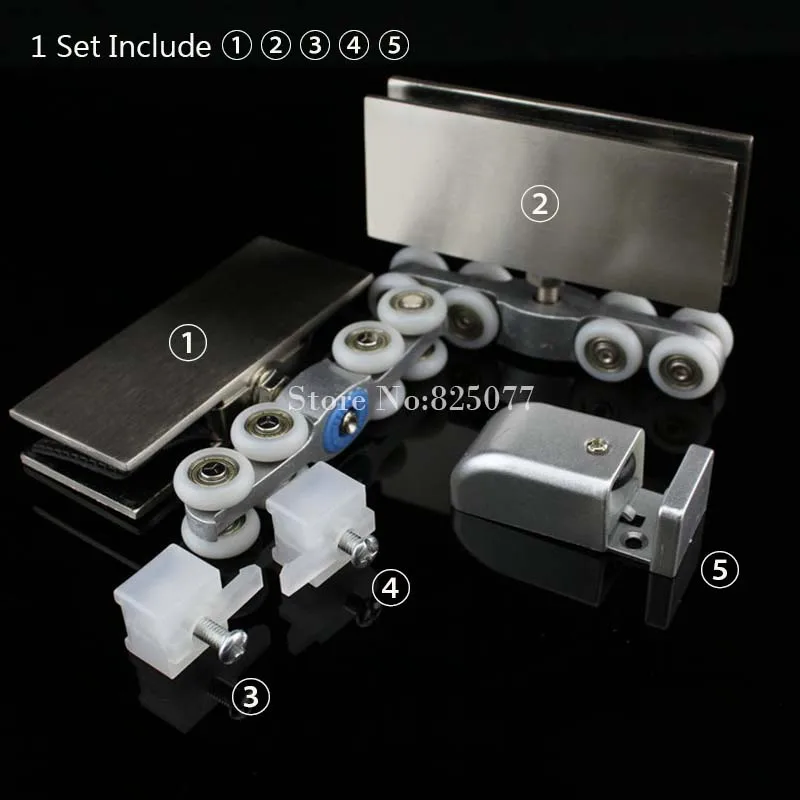 1 Набор раздвижных стеклянных дверных шкивов подвесные колеса для дверей ролики