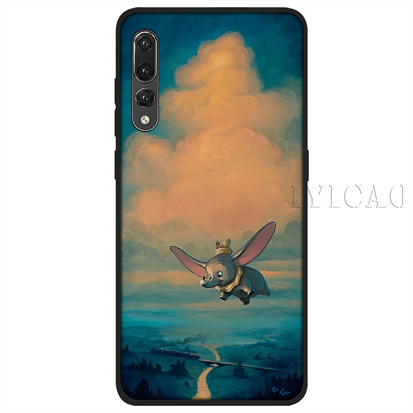 Мягкий силиконовый чехол для телефона IYICAO Dumbo elephant Huawei P30 P20 Pro P10 P9 P8 Lite Mini 2017 2016 2015 P