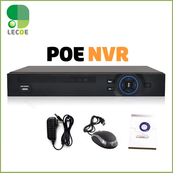 Сетевой видеорегистратор FULL HD 48 В 4 канала 1080P IEEE802.3af сетевой для безопасности