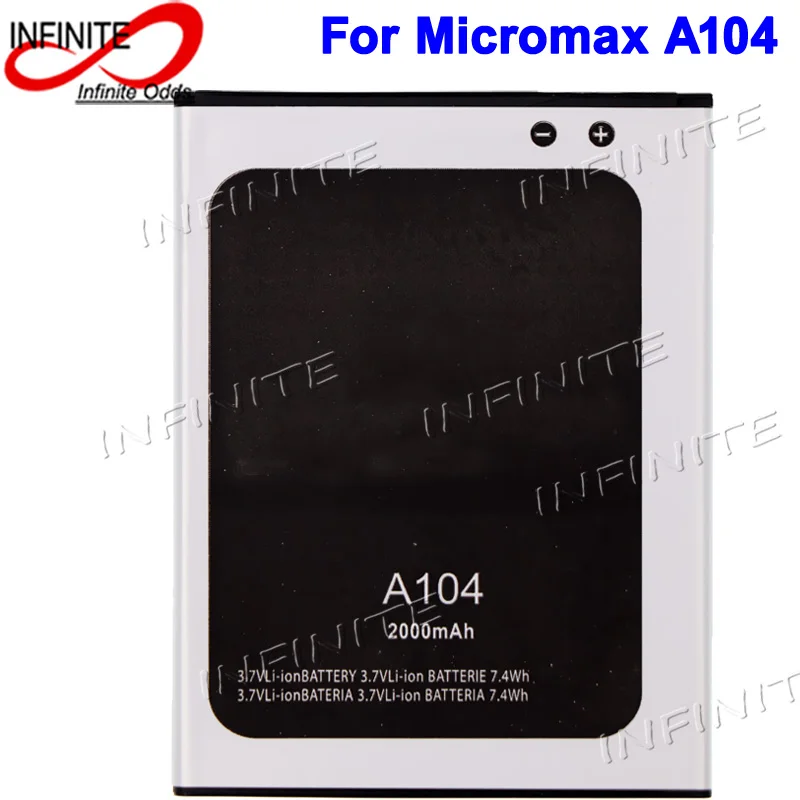 Аккумулятор для Micromax A104 3 7 в 2000 мАч|battery for micromax|battery forbattery 3.7v 2000mah |