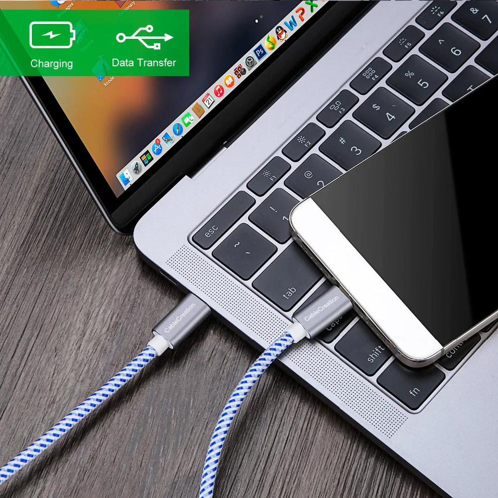 Кабель usb-c CableCreation Space 10 футов 3 А 60 Вт м для MacBook Pro Air Ultra/S10 Note | Электроника