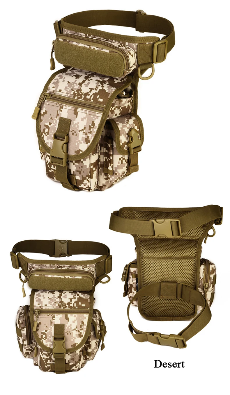 TACVASEN Военная поясная Сумка Molle, Сумка с петлями для ремня, мужская сумка для ног, Повседневная камуфляжная нейлоновая поясная сумка, TD-SHZ-015