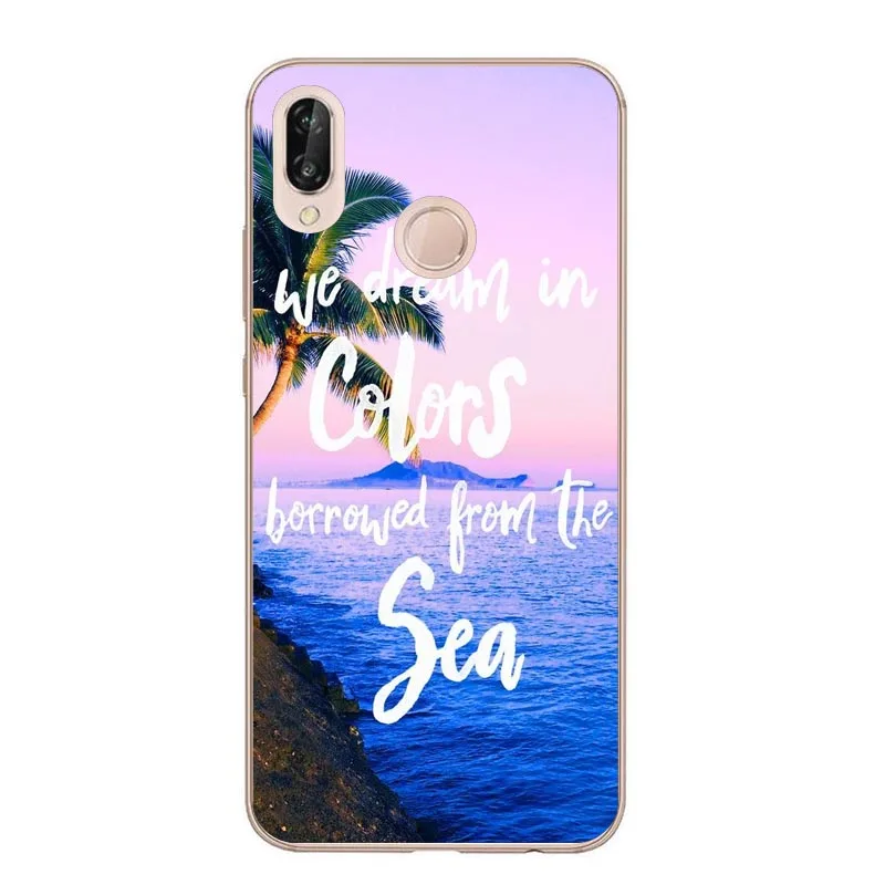Летний Мягкий ТПУ силиконовый чехол для телефона huawei mate 10 lite mate 20 Pro P8Lite P9 P10 Lite P20 Pro P30 Lite P30 Pro Чехол