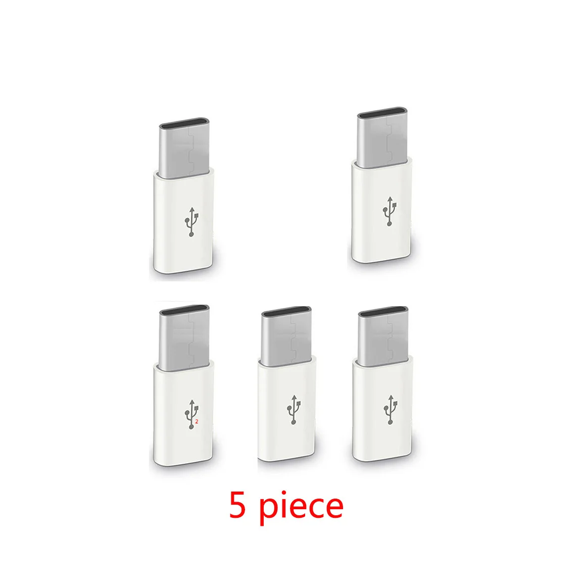 White 8 мм Длинный usb type-C адаптер для Blackview BV9600 Pro P6000 MAX 1 BV7000 UMIDIGI S2 Crystal Vernee X bluboo USB C конвертер Кабель - Цвет: White