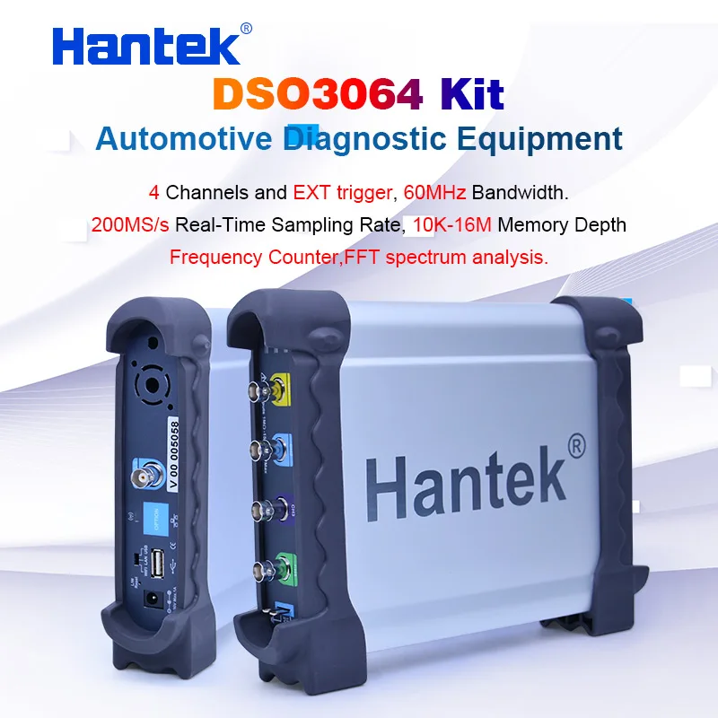 Hantek DSO3064 автомобильный осциллограф набор для диагностики автомобиля 4 channnel USB 2 0 200