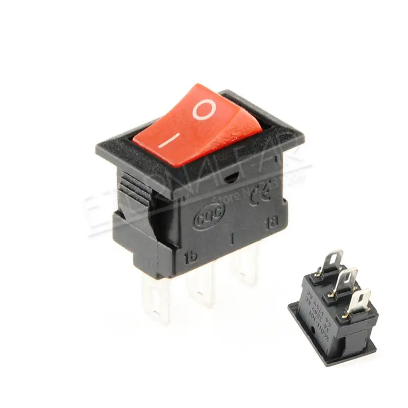 KCD11-101 кнопочный переключатель 10x15 мм SPST 2Pin 3Pin 3A 250V 6A KCD11 оснастка вкл/Выкл Лодка кулисный переключатель 10 мм* 15 мм черный красный белый