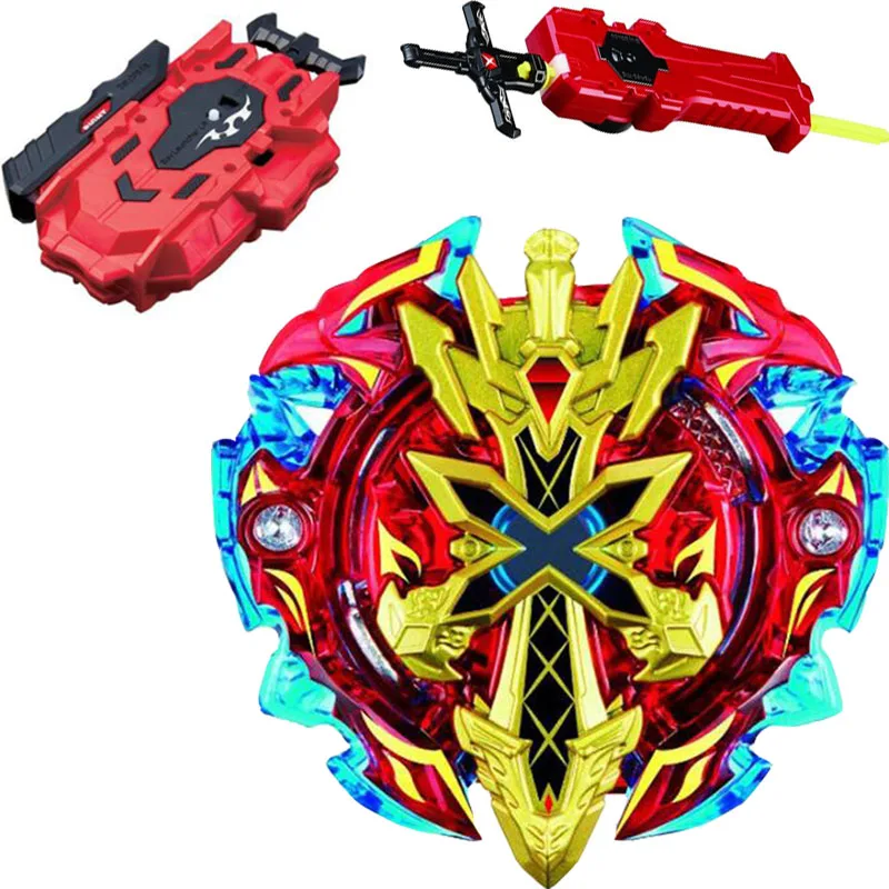 

B-X TOUPIE BURST BEYBLADE Spinning Top Xeno Xcalibur / Excalibur Starter B-48 + LR RED Launcher and Sword Launcher