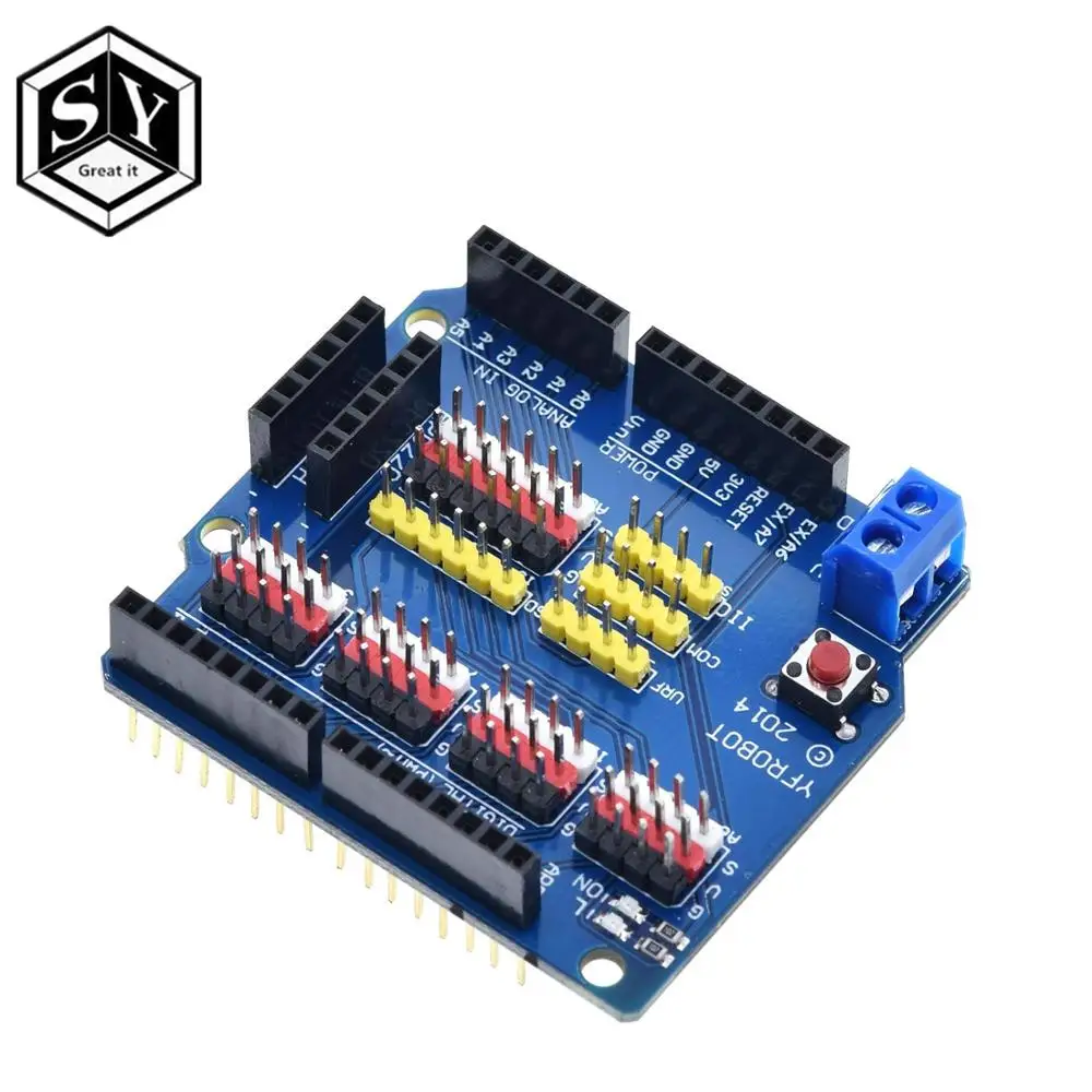 Плата расширения датчика Great IT V5 плата для Arduino UNO R3 V5.0 электронный модуль 1 шт.|audio