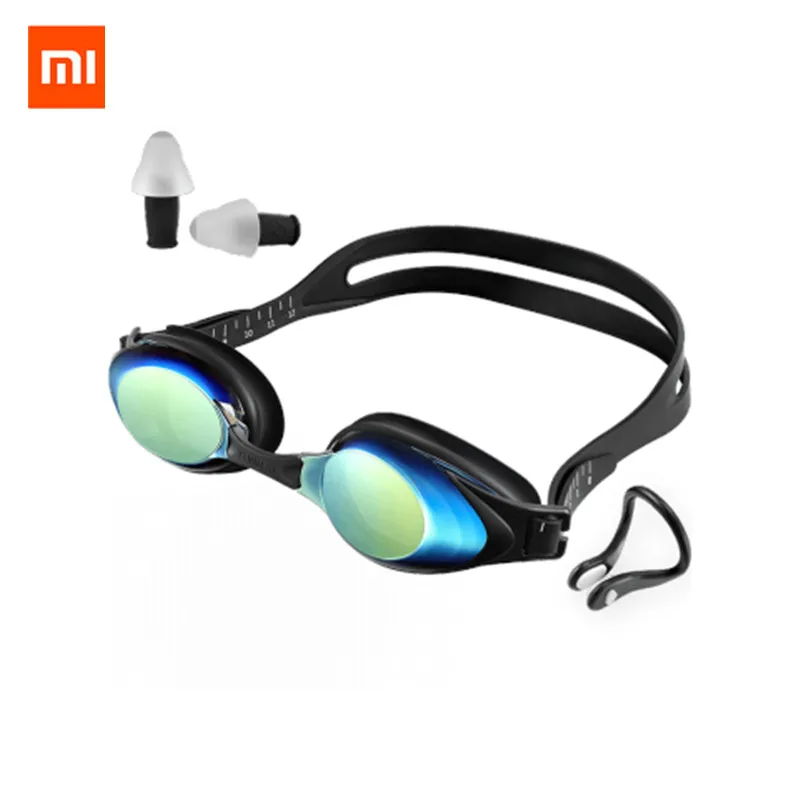 Оригинальные Xiaomi mijia Yunmai очки для плавания набор прозрачные анти туман нос пень