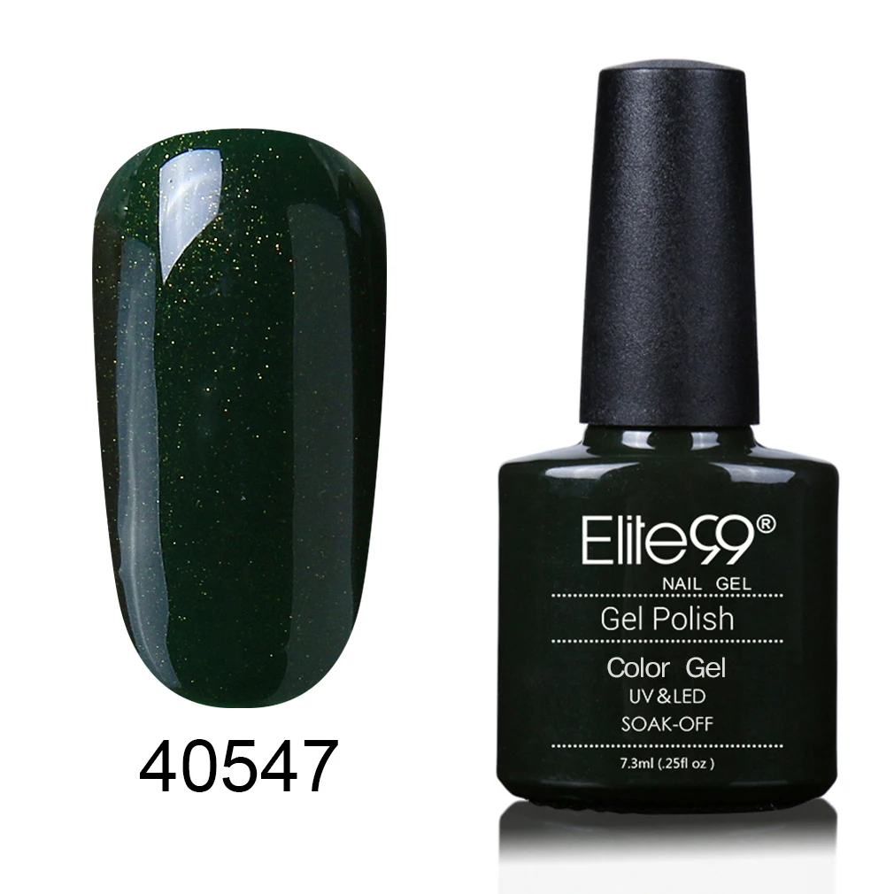 40547 Elite99 Лучший лак гель замочить от УФ светодиодный Гель-лак для ногтей Базовое покрытие без вытирания Топ Цвет гель лак для ногтей эмаль лак - Цвет: 40547