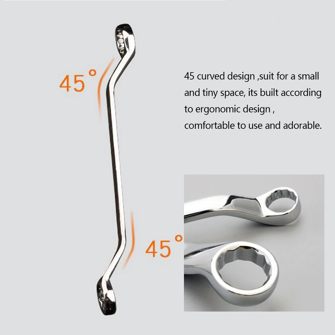 Реверсивный Трещоточный ключ с двойной головкой метрический ручной инструмент 6