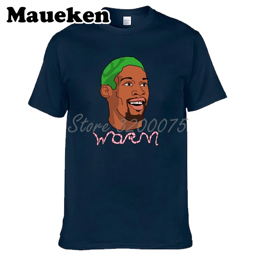 Мужские Legendes 91 Dennis Rodman The Worm Crewneck Футболка Одежда мужская футболка с круглым