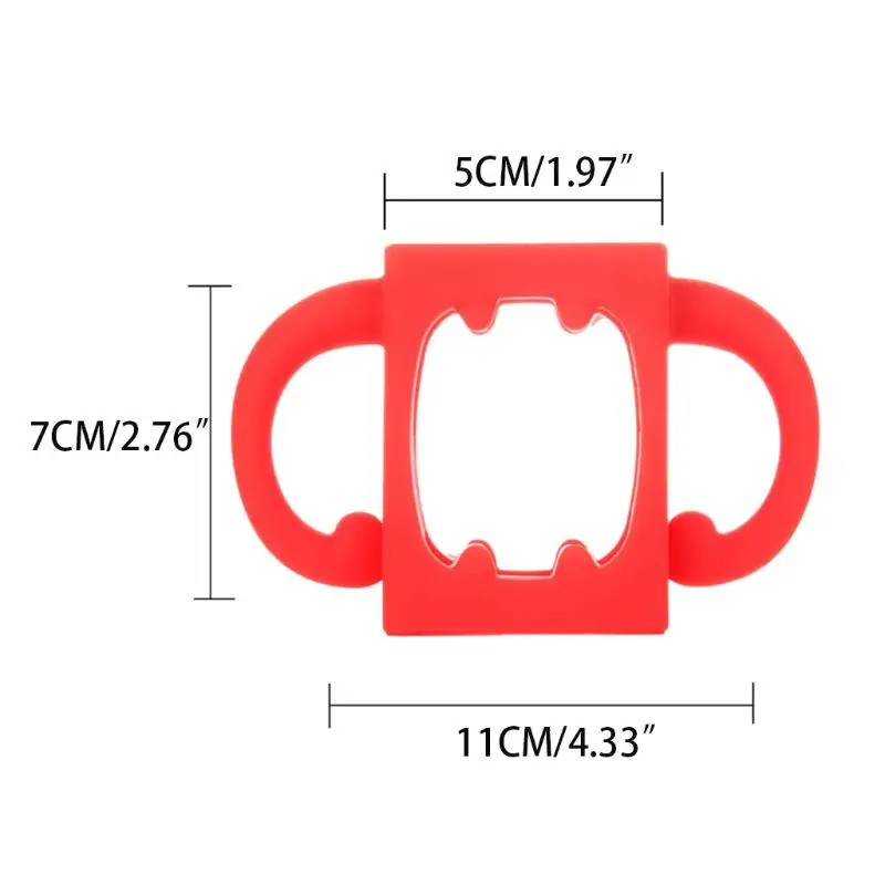 Универсальная ручка для детских бутылочек из мягкого силикона с широким